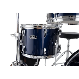 Pearl Kit Batería Roadshow 1812B/1007T/1208T/1410F + 1305Sherrajes, Sillín & 2 Platos Solar - Royal Blue Metallic Pearl
