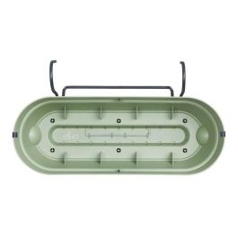 Elho ELH8711904522322 Macetero Vibia Campana Balconniere Allin1 50 cm para Balcón, Verde, 100% Reciclado, 50x26x17 cm