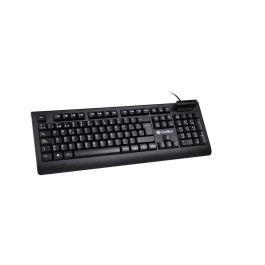 CoolBox COO-TEC04DNI Teclado USB QWERTY Español Completo de Membrana para Oficina Negro