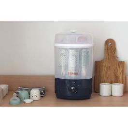 Beaba Steril 'n' dry BEA1728518839945 - Secador y Esterilizador 2 en 1 para Biberones y Accesorios - Azul Noche