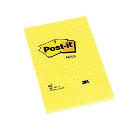 Bloc De Notas Adhesivas Quita Y Pon Post-It 102x152 mm Cuadriculado 662 6 unidades