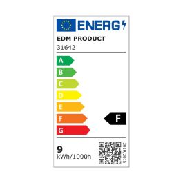 Edm Downlight LED empotrar 9W 806LM RA80 3200K redondo color cromo Ø9 cm