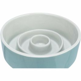 Comedero para Perro Trixie Slow Feeding Azul Gris Ø 17 cm 900 ml