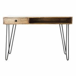 Escritorio Moderno DKD Home Decor Natural Negro 55 x 76 x 115 cm