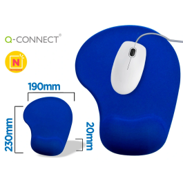 Q-connect Alfombrilla Ratón con Reposamuñecas de Gel, Azul, 190x230x20 mm Precio: 6.50000021. SKU: B1KLKP394R