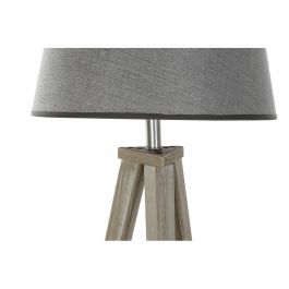 Lámpara de Pie DKD Home Decor 40 x 40 x 154 cm Natural Gris Marrón 250 V 60 W Pino (2 Unidades)