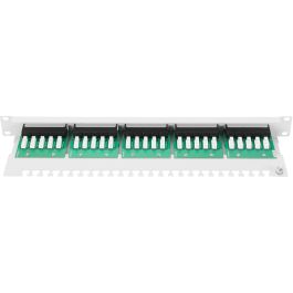 Digitus Panel de Conexión 25 Puertos RJ-45 Cat3 sin Apantallar para ISDN Montaje en Rack 1U Gris