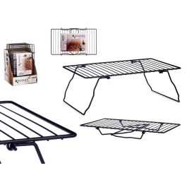 Soporte Negro Metal Estantería Plegable Kinvara 37x23.5x3.5 cm (8 Unidades) Soporte Negro Metal Estantería Plegable Kinvara 37x23.5x3.5 cm (8 Unidades)