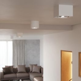 Lámpara de Techo Seida SOL-SL.0850 Plafón Cerámico Cuadrado para Iluminación de Interiores, Diseño Único y Puntos de Luz Originales
