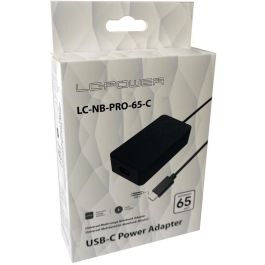 LC-Power LC-NB-PRO-65-C. Adaptador de corriente USB-C para portátil 65W, CA a CC, Negro