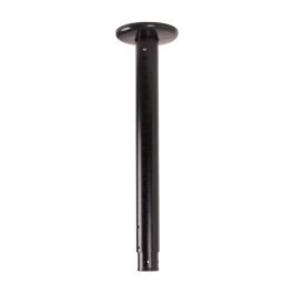 B-Tech Soporte de Techo Telescópico para Postes de 50mm, 90kg Máx., Altura Ajustable 600-1000mm, Gestión Cables, Negro