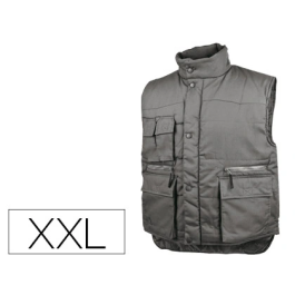 Deltaplus Chaleco Multibolsillos con Cremallera y Protección Riñones Gris Verde Talla XXL Precio: 30.50000052. SKU: B1A88G7PRK