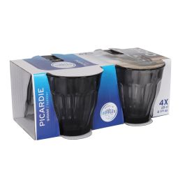 Duralex Set de 4 Vasos Picardie 25 cl Gris (12 Cajas)