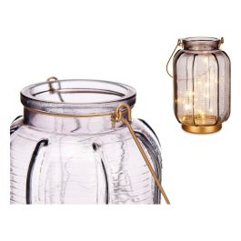 Giftdecor Farol LED Rayas Alto Antracita 14x22x14 cm (6 Unidades)