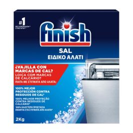 Finish Sal para Lavavajillas 2 kg | Ablanda Agua Dura, Protección Antical para Tu Máquina y Vajilla con Brillo Impecable