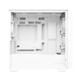 ASUS A21 PLUS - Torre de PC Blanco, Compatible con micro ATX/Mini-ITX, Incluye 4 Ventiladores, Hasta 360mm Radiador, Ref. 90DC00H3-B19000