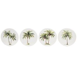 DKD Home Decor Salvamantel Tropical de Dolomite y Corcho Verde Blanco Palmera 20x20 cm Apto Lavavajillas (12 Unidades) Precio: 52.5000003. SKU: B1J8VD8ZYV