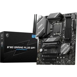 MSI PRO B760 Gaming Plus WiFi LGA 1700 DDR5 - Placa Base Intel ATX para Celeron/Pentium Gold, M.2, SATA, USB 3.2, HDMI, DisplayPort