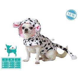 Disfraz de Vaca para Perro, Talla M, Color Blanco - Fabricado en Poliéster, Temática Animales para Fiestas y Eventos de Mascotas Disfraz de Vaca para Perro, Talla M, Color Blanco - Fabricado en Poliéster, Temática Animales para Fiestas y Eventos de Mascotas