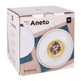 Vajilla Redonda 18 Piezas Blanco Aneto - La Mediterranea (2 Unidades) Vajilla Redonda 18 Piezas Blanco Aneto - La Mediterranea (2 Unidades)