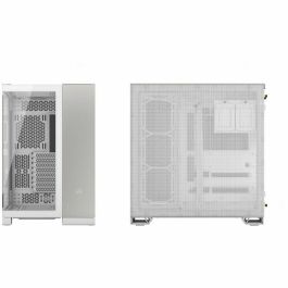 CORSAIR CC-9011285-WW Caja PC Torre Media 6500X, Aluminio Blanco/Gris Satinado