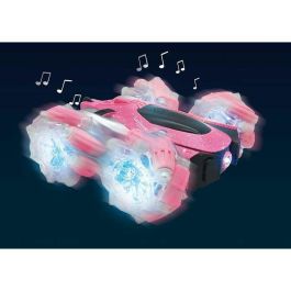 Lexibook Crosslander 360+: Coche Todoterreno Teledirigido Rosa Brillante, Programable y Recargable