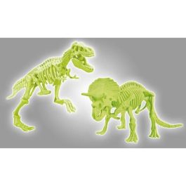 CLEMENTONI Archéo Ludic - T-Rex y triceratops fosforescentes - Science & Jeu