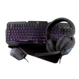 Pack Gaming DeepGaming Negro Qwerty Español