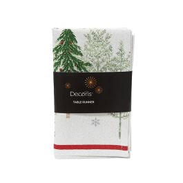Decoris Camino de Mesa Navideño de Algodón 30 x 150 cm