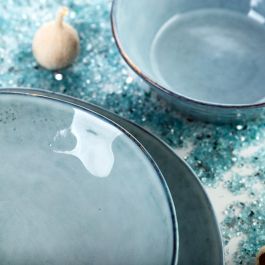 Quid Bandeja Rectangular Cerámica Boreal 28x14 cm (4 Unidades)