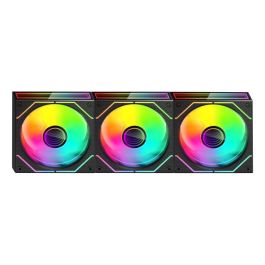 Mars Gaming MF-3DPROKIT Pack 3 Ventiladores 12cm ARGB Infinity Mirror 3D con HUB y Mando a Distancia