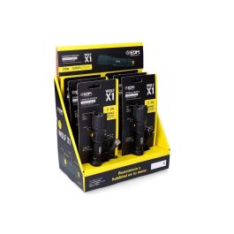 Edm Linterna Táctica X1 Recargable 550 Lm / 200 Lm IP67 Zoom 5W Aluminio Sumergible USB-C Ø3.2 x 13.9 cm