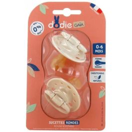 Chupetes - Chupetes redondos Dodie Gaia de 0 a 6 meses (2 unidades, color beige) Precio: 24.78999963. SKU: B1ALLYECJH