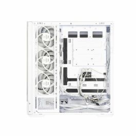 Zalman P40 DS WHITE Midi Tower Blanco para PC con Pantalla LCD 9.1", Compatible ATX, Micro ATX, Mini-ITX