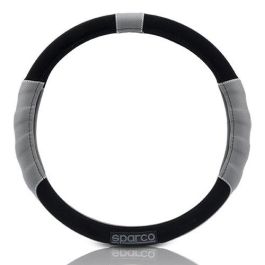 Spc SPC1108GR Funda Volante L-Sport Suede y PU Perforado Antideslizante, Máximo Agarre y Confort, 38 cm Universal Gris Spc SPC1108GR Funda Volante L-Sport Suede y PU Perforado Antideslizante, Máximo Agarre y Confort, 38 cm Universal Gris