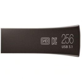 Samsung MUF-256BE4/APC Pendrive USB 3.1 Gen 1 256GB BAR Plus Titan Gray, 400 MB/s Lectura, Cuerpo Metálico, Duradero