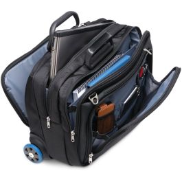 Kensington Trolley Contour para portátil 17" negro - Maletín con ruedas de poliéster para portátiles de hasta 43,2 cm