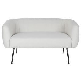 Sofa Scandi DKD Home Decor Greige Negro 75 x 73 x 129 cm Sofa Scandi DKD Home Decor Greige Negro 75 x 73 x 129 cm