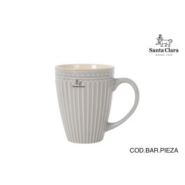 Inde Mug Jumbo, Cerámica 380 cc, Color Mondoñedo Gris, Modelo Santa Clara, 9 cm x 11 cm, Peso 337 g (12 Unidades) Precio: 42.3621. SKU: B1E9DVHCTW