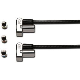 Kensington Candado de seguridad 3 en 1 universal Twin Head con cable y llave de acero al carbón para portátiles