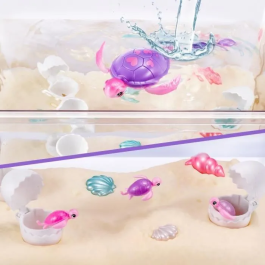 Zuru Set Sorpresa Mamá Tortuga y Bebé - MASCOTAS VIVAS - Tortuga Animada con Efectos de Sonido - ZUR1755687628477