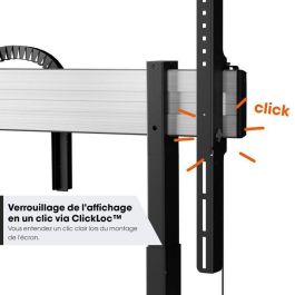 Vogels Carro con Soporte Motorizado para Pantalla RISE5205 Negro para Pantallas de hasta 86" y 120 kg