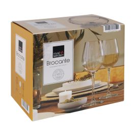 Royal Leerdam Set de 6 Copas de Vino Modelo Brocante de 38 cl. Medidas por unidad: Ø 6x8x22 cm.