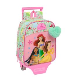 Mochila Escolar con Ruedas Disney Princess Bloom Verde Rosa 22 x 27 x 10 cm Precio: 27.95000054. SKU: B1FRVBQEG9