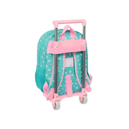 Mochila Escolar con Ruedas Peppa Pig Pretty flowers Amarillo Menta 26 x 11 x 67 cm 26 x 34 x 11 cm