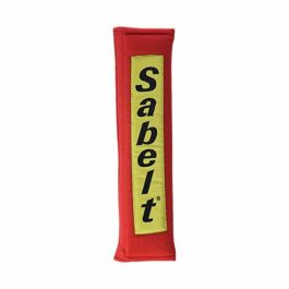 Sabelt SB450040/S Almohadillas para Cinturón de Seguridad 2" Velcro Rojo, Felpa de Alta Calidad, Suaves y Cómodas