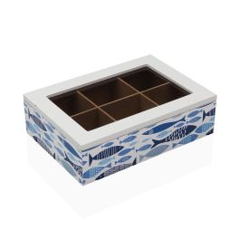 Caja para Infusiones Versa Aqua 2 Madera 17 x 7 x 24 cm Precio: 9.9499994. SKU: B1ERGGA2AD