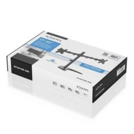 AISENS - SOPORTE DE MESA CON PEANA ECO GIRATORIO E INCLINABLE PARA MONITOR/TV 10KG (3 PIVOTES, 2 BRAZOS) DE 17-32, NEGRO AISENS - SOPORTE DE MESA CON PEANA ECO GIRATORIO E INCLINABLE PARA MONITOR/TV 10KG (3 PIVOTES, 2 BRAZOS) DE 17-32, NEGRO