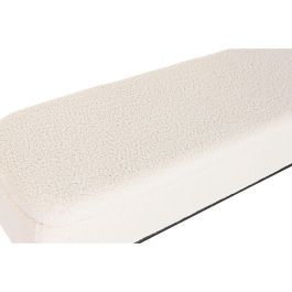 Banqueta Home ESPRIT Blanco Negro Poliéster Acero 145 x 45 x 45 cm Banqueta Home ESPRIT Blanco Negro Poliéster Acero 145 x 45 x 45 cm