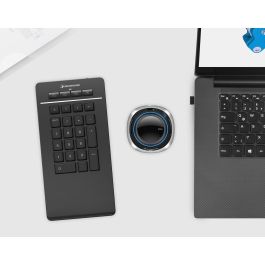 3Dconnexion Numpad Pro - Teclado Numérico Inalámbrico Bluetooth/USB/RF, Compatible con Windows/Mac, Negro